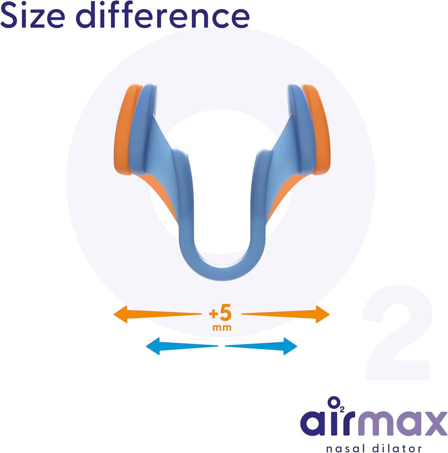 Airmax Nasal Dilator | 76% More Air | Anti Snoring | Free Nasal Breathing While You Sleep | Pack 2 Months -1X Medium Size (M) Orange | Against Nasal Congestion | Nasal Spreader
