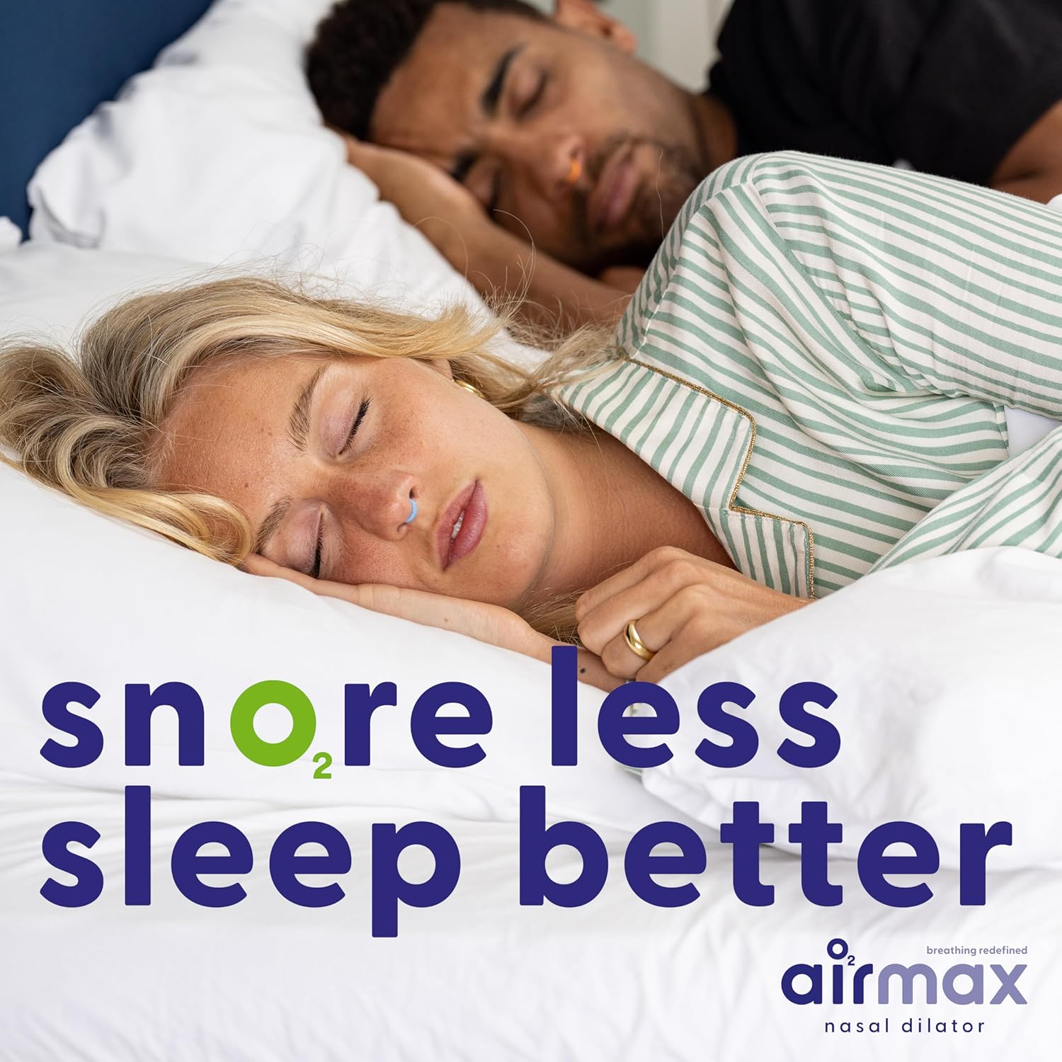 Airmax Nasal Dilator | 76% More Air | Anti Snoring | Free Nasal Breathing While You Sleep | Pack 2 Months -1X Medium Size (M) Orange | Against Nasal Congestion | Nasal Spreader