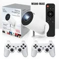 HOT Proyector portátil para cine en casa, videoconsola Retro P30MAX con Android 11, WIFI Dual, BT5.4, 1280x720P, para exteriores