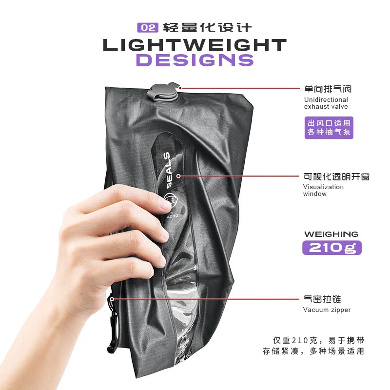 Travel business trip Vacuum clothing Compression bag Large capacity boarding luggage Organizing bag Portable storage bag
