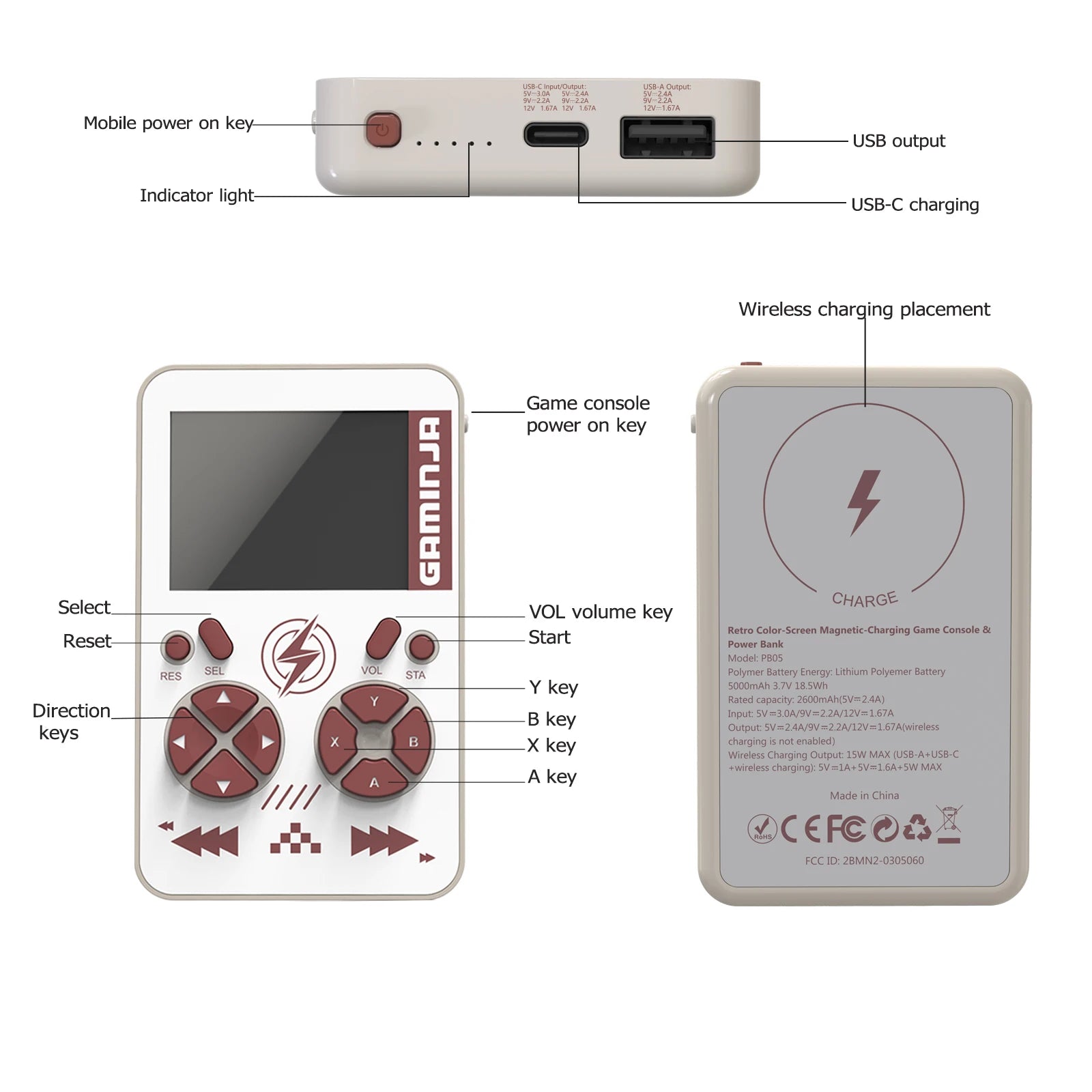 PB05 Game Console Power Bank