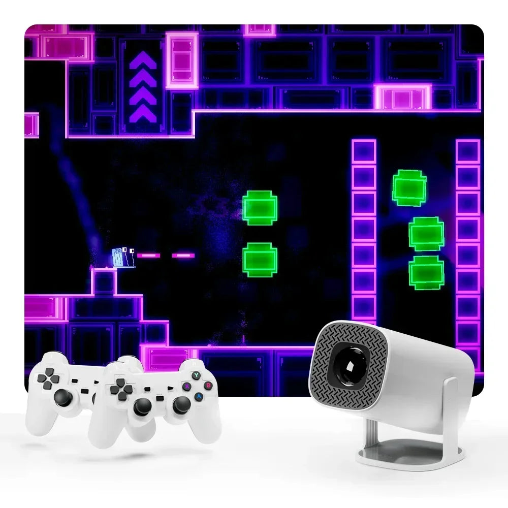 HOT Proyector portátil para cine en casa, videoconsola Retro P30MAX con Android 11, WIFI Dual, BT5.4, 1280x720P, para exteriores