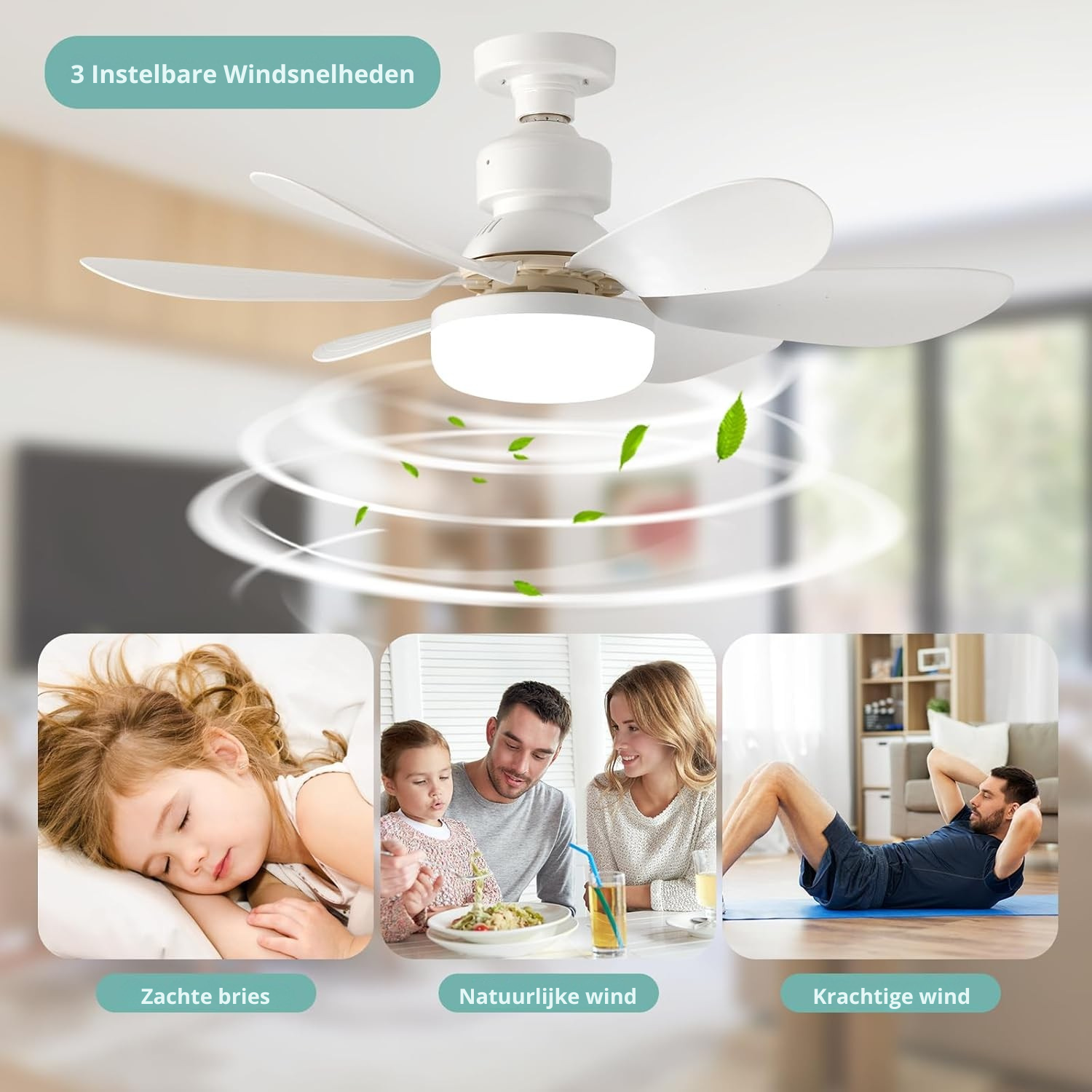 AeroGlow™ – Frisse lucht én sfeervol licht in één draai
