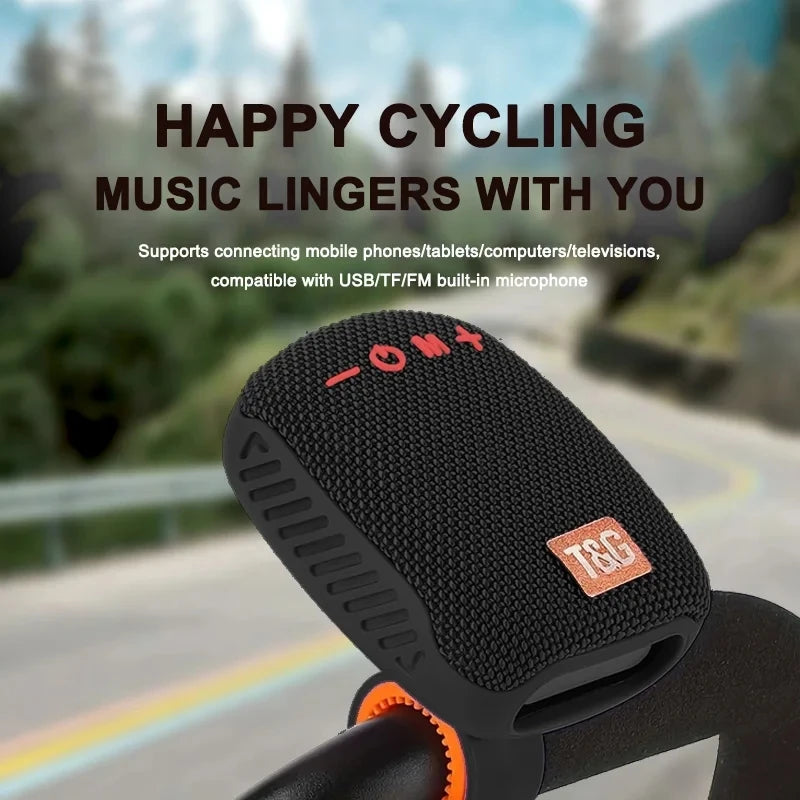 Wireless Portable Bluetooth Speaker Radio FM Subwoofer Waterproof Mini Sound Box Music Bass Small Caixa De Som Bicycle Bike Mp3