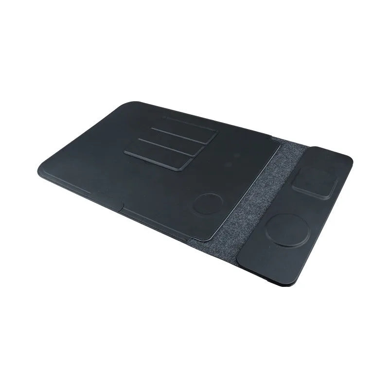 MagNova – De 4-in-1 Laptop Sleeve met Draadloze Oplader, Standaard & Muismat